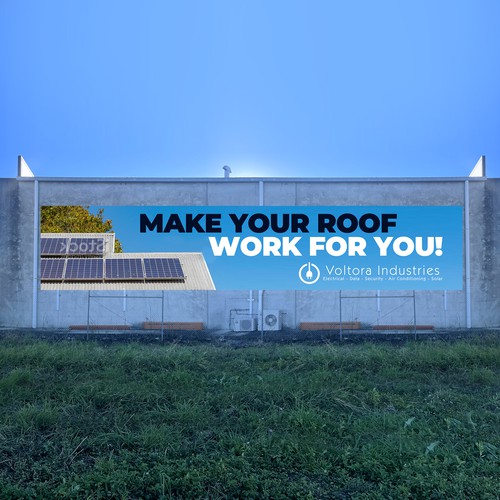 Voltora Industries Back Wall Banner Design by isuk