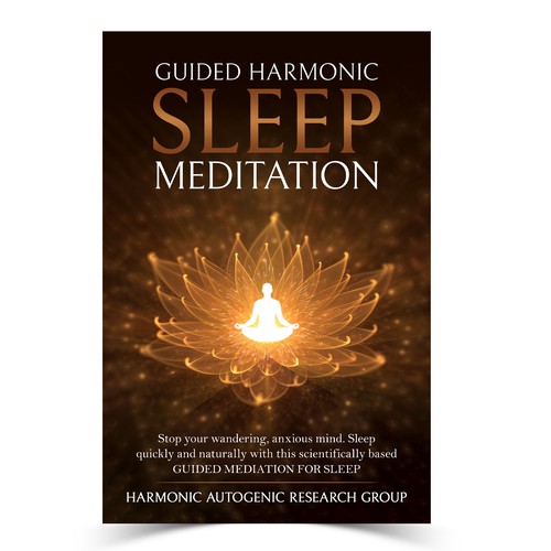 Design an abstract dark on dark sleep meditation book cover Design by The Cloud Digital