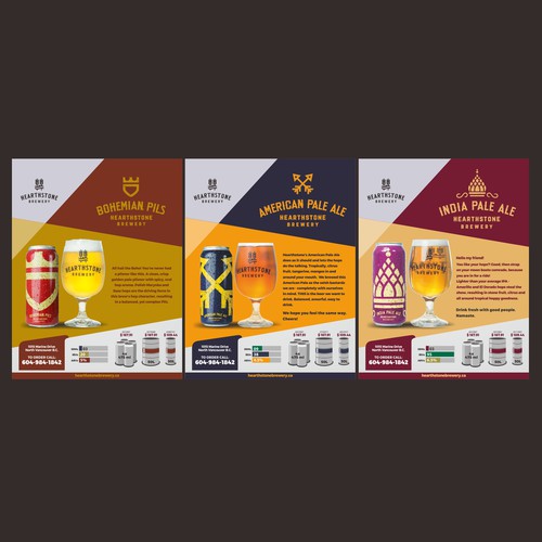 Craft Brewery Sell Sheets Template Postcard, flyer or print contest