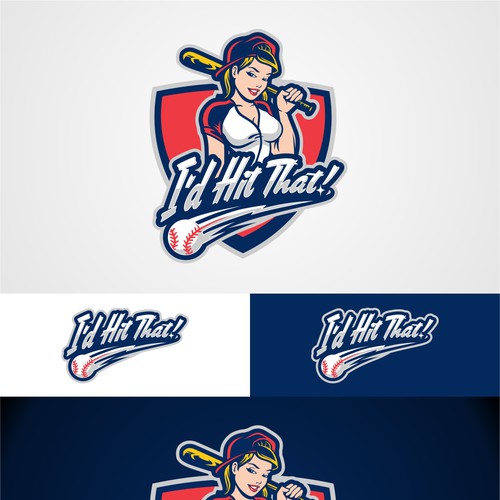 Fun and Sexy Softball Logo Design por -RZA-