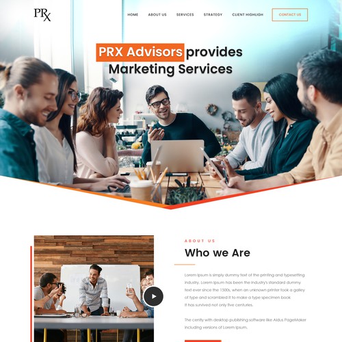 High-End Consulting Website Design Design by Webwooter™