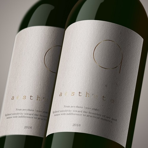 Minimalistic wine label needed Design by Mida Strasni