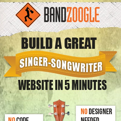 Bandzoogle needs a new banner ad Design by vineet5