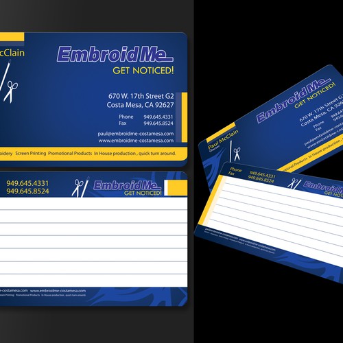 New stationery wanted for EmbroidMe  Diseño de AJSREEJITH