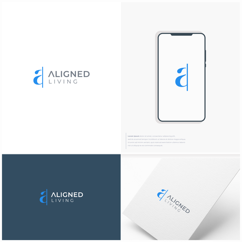 Modern yet simple logo. Think about how to play off of “aligned"- physical, mental, social health alignment Design by PATKIJING!