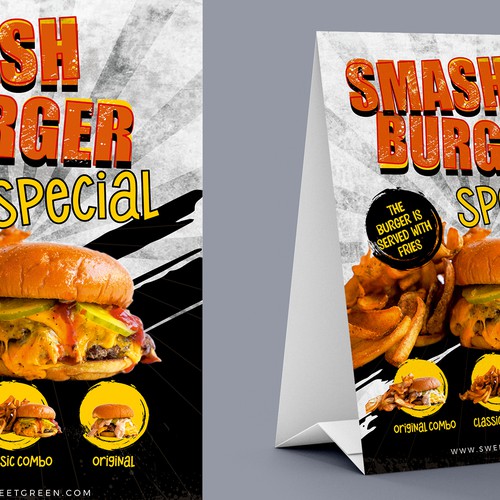 Smash Burger Marketing Materials Design by DezinDragonz