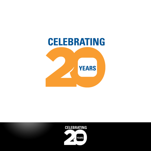 Celebrating 20 years LOGO Design by nerdluck