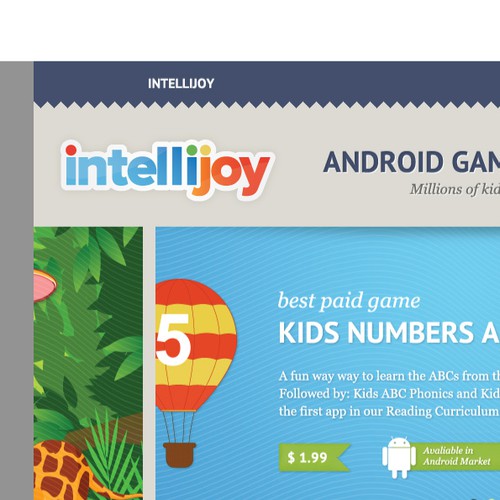 Intellijoy, the #1 preschool educational mobile games provider needs a logo Design by C@ryn