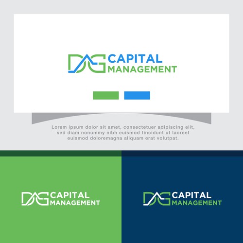 Logo & Brand guide for DG Capital Management an options trading Hedge Fund. Design réalisé par rouf_art