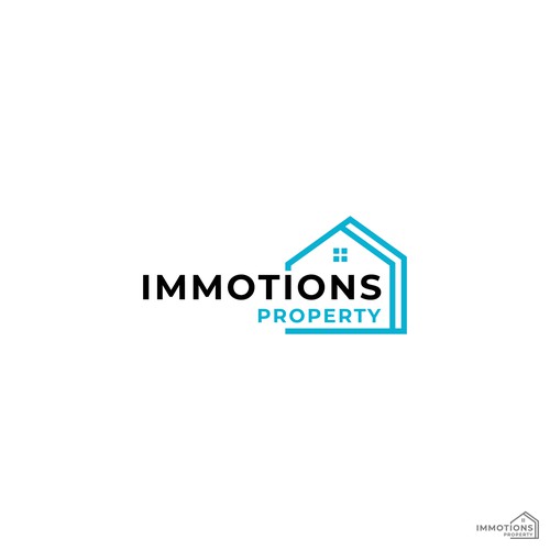 Logo IMMOTIONS PROPERTY Design by Dinaw_Studio