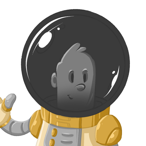 Astronaut Mascot Design for Moonshot Crypto Project Design by Israel Trejo