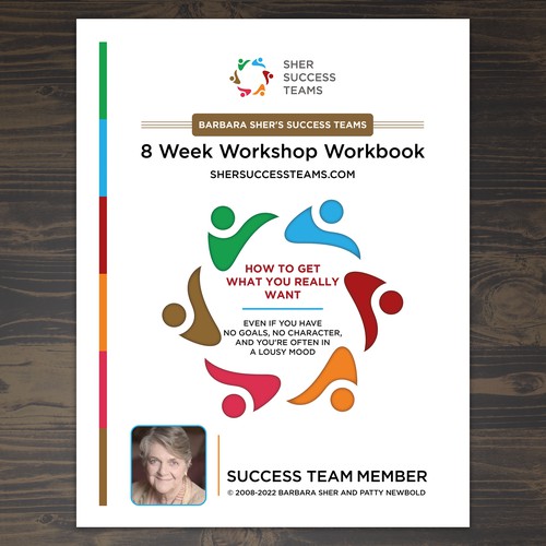 Workbook front cover for adults with big dreams - make me smile Design by Unboxing Studio