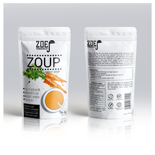 Modern / trendy soup packaging! Diseño de Shisiouk