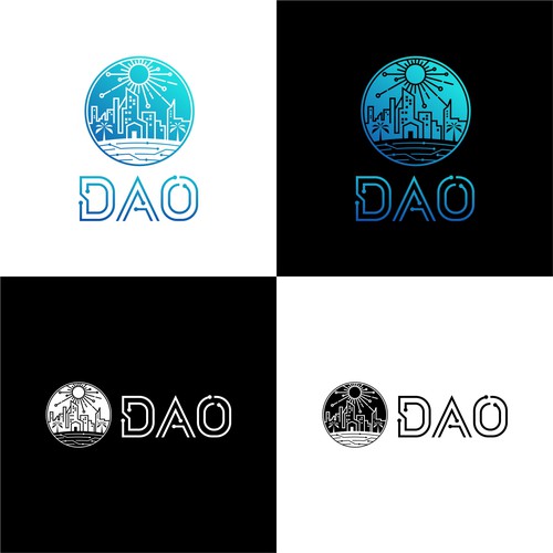 Logo — island DAO — let's buy an island — Ethereum blockchain Design by X-DNA