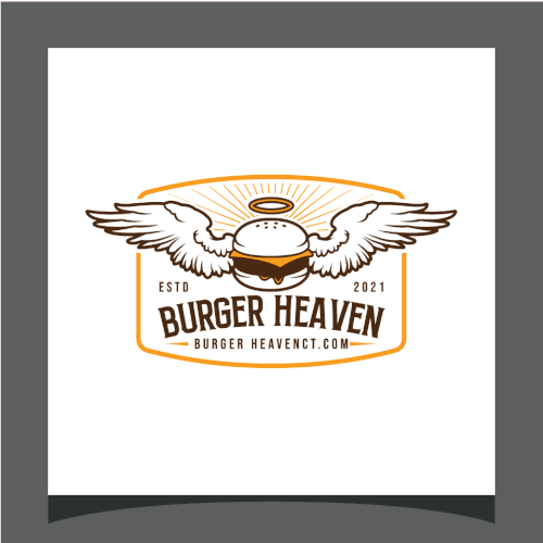 Burger Heaven high quality food logo for main building signage Design by kazeem