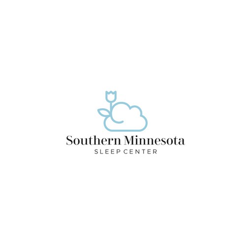 A Sleep Center logo in Southern Minnesota for breathing and sleeping better. Design by Mayartistic