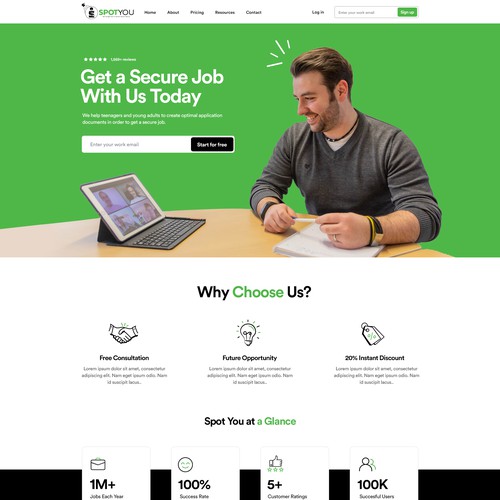 Web page design contest entry by Shivom