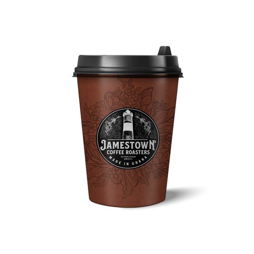 Coffee To-Go Cup Design for Cafe in Ghana Réalisé par diviart