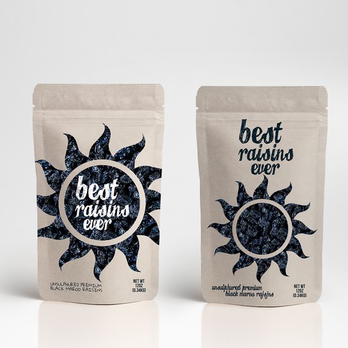 Diseño de Best Raisins Ever - package design for PREMIUM raisins de Chupavi