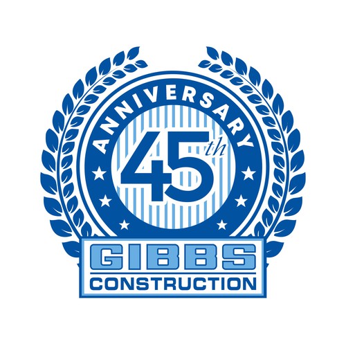 Modern & Creative Logo for our Construction Company 45th Anniversary Design by Grapìkal