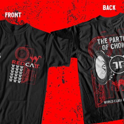 T-shirt design for audio brand Design by Graphics Guru 87