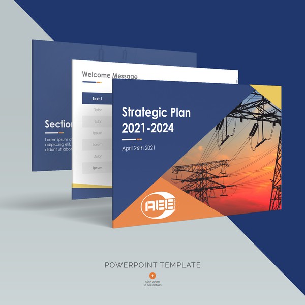 World-class PPT template of AEE Power