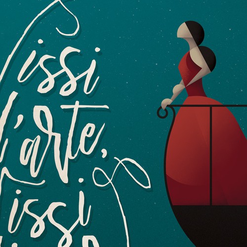 Illustrate a key visual to promote Anna Netrebko’s new album Réalisé par Marian Albu