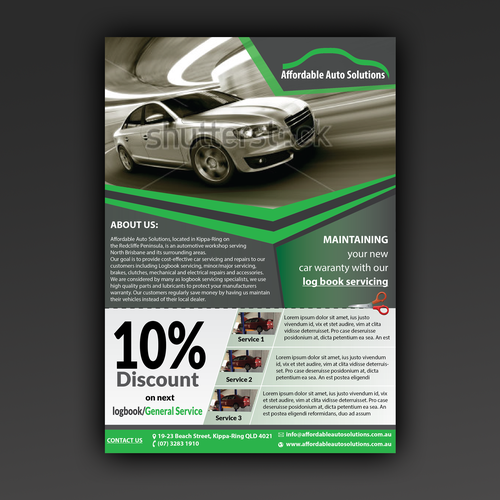 Eye catching automotive A5 flyer required for increasing business ...