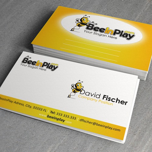 Help BeeInPlay with a Business Card Diseño de Nisa24_pap