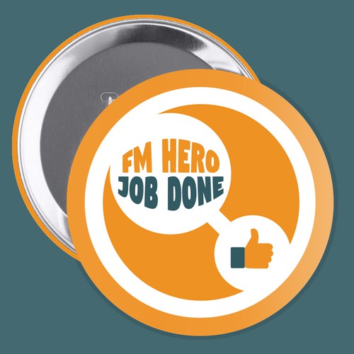 Design a pin badge for the service team!! Design von sophieiwan99