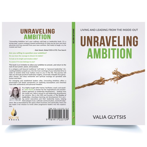 Create a cover for a book about leadership and unraveling your ambition! Design by AS Cover Arts