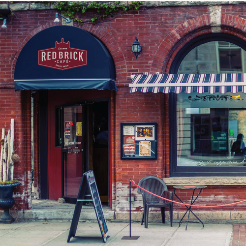 Red Brick Cafe Licensed Coffee House Create An Iconic Logo For