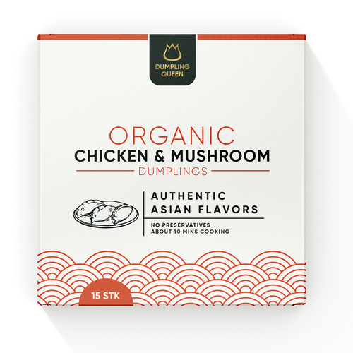 Design a premium and morden packaging for a healthy organic dumpling box Design by Sayyed Jamshed