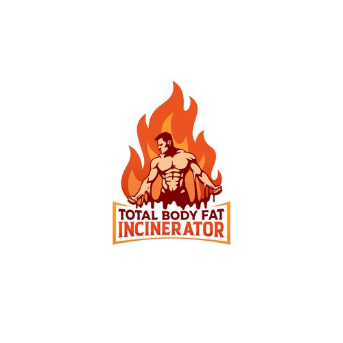 Design a custom logo to represent the state of Total Body Fat Incineration. Réalisé par Konyil.Iwel