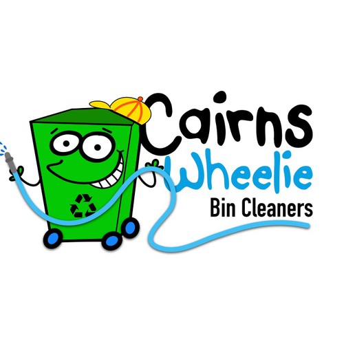 Create a FUN logo for a wheelie bin business Illustration or graphics
