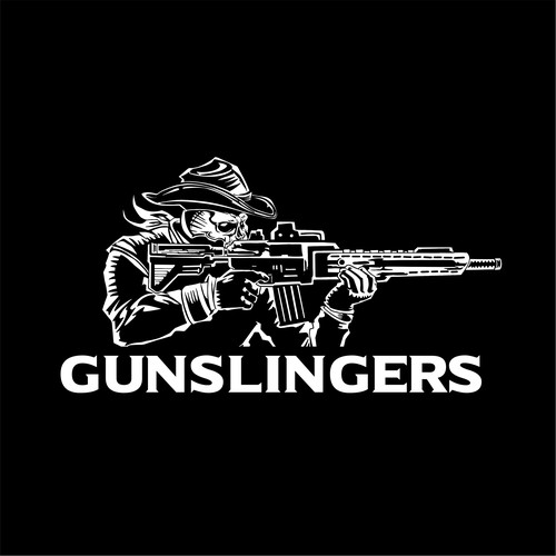 Retail logo for "Gunslingers" Design by Hadeboga Studio