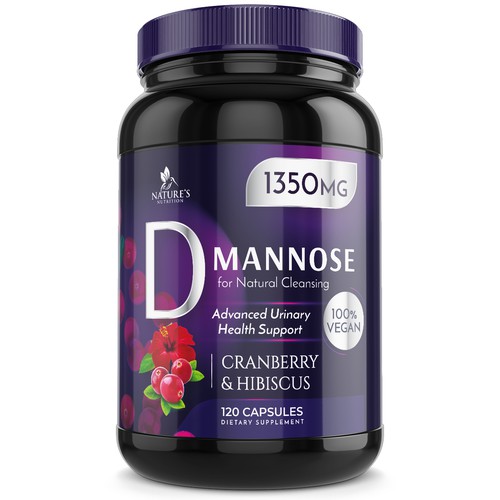 Colorful D-Mannose Design Needed for Nature's Nutrition Design von Wfemme