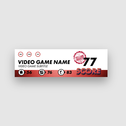 Graded Video Game Label Template Design by Mattecho