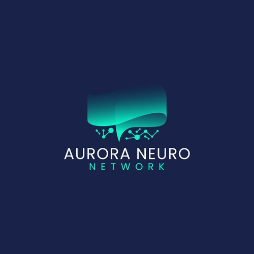 Northern lights logo design for a neurological healthcare clinician and nature lover Design by Astart