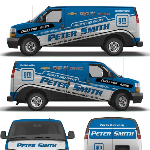 Parts Delivery Van Wrap for a GM Dealership Design by Logicainfo ♥