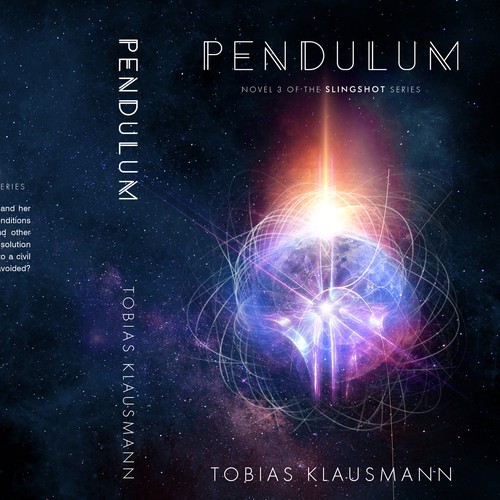 Book cover for SF novel "Pendulum" Design by JCNB