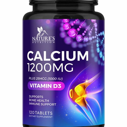 Calcium Plus Vitamin D3 Design Needed for Nature's Nutrition Design by GenScythe