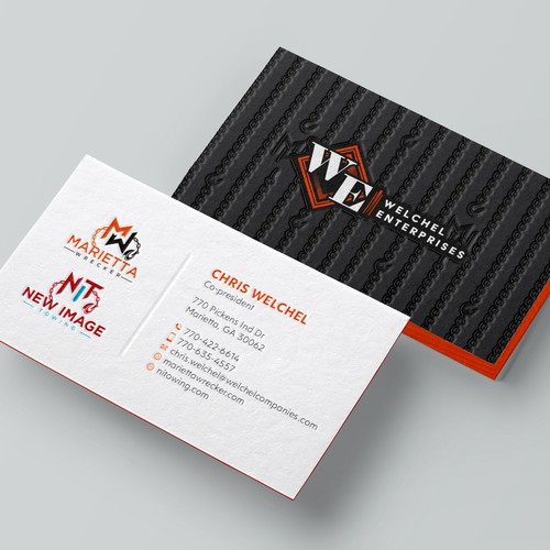 Powerful business card for large towing enterprise Design by Design sp