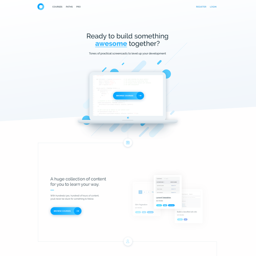 Codecourse needs an awesome new homepage Design by malzi.