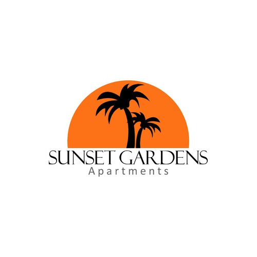 Palm Tree And Sunset Logo Logo Design Wettbewerb