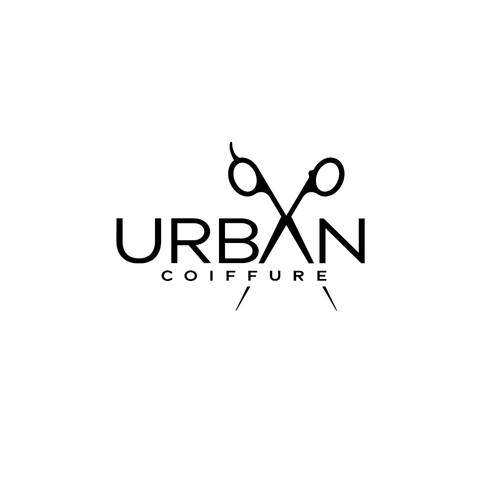 Urban Coiffure - the modern hairdresser Design by vividesignlogo