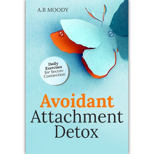 Cover for a book about avoidant attachment! Design by ink.sharia