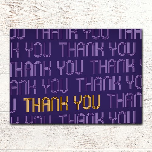 Thank you card design Design by Alexandra G Mocanu