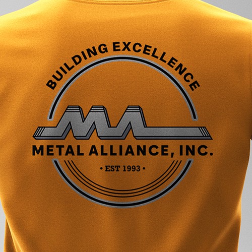 T-shirt design for high quality construction company Design by Silverz