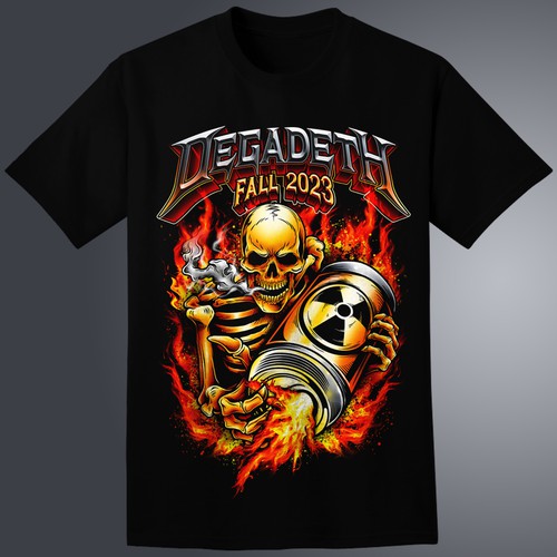 Vintage Heavy Metal Concert T shirt design デザイン by LP Art Studio